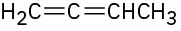 The structure has a methylene group double bonded to carbon, which is double bonded to C H C H 3.