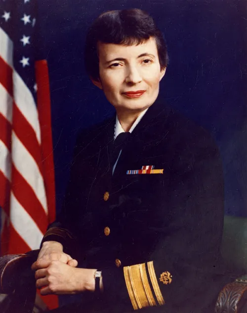 A color photograph shows Faye Abdellah.