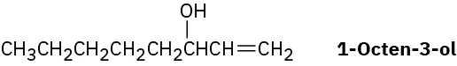 The structure of 1-octen-3-ol.