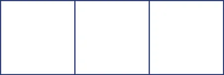 A rectangle is shown comprised of 3 squares.