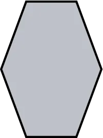 A hexagon.