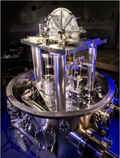 A photograph of the U S national institute of Standards and technology’s watt balance.