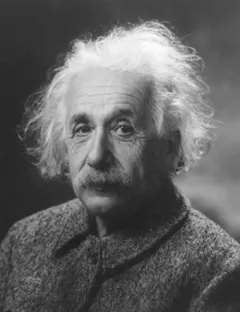 A photograph of Albert Einstein.