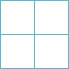 A square is shown comprised of 4 smaller squares.