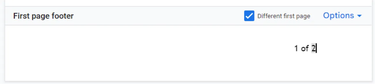 At the bottom of the document, the page count feature reads 1 of 2.