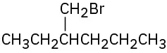 A six-carbon alkyl chain with a C H 2 Br group on C3 position.