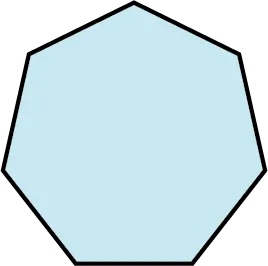 A heptagon.