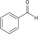 The bond-line structure of benzaldehyde