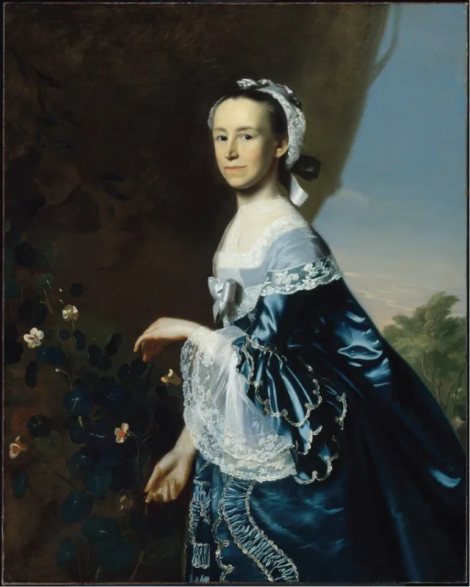 A portrait of Mercy Otis Warren.