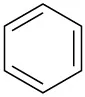 A chemical structure of benzene.