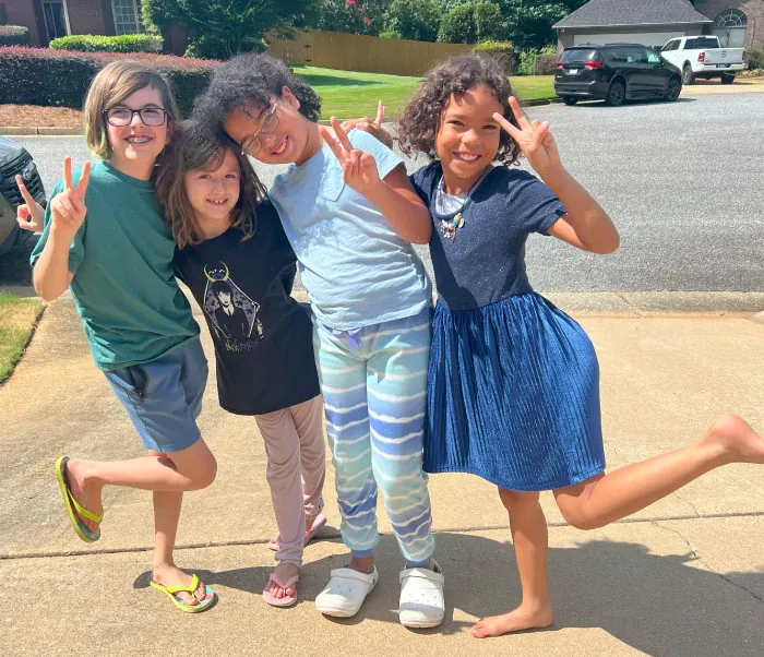 Two sets of siblings.