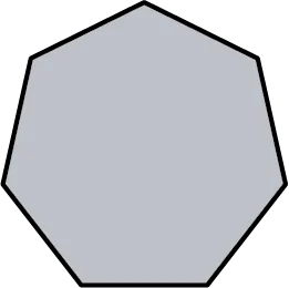 A polygon with seven sides.