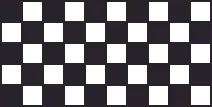 A checkerboard is shown. It has 10 squares across the top and 5 down the side.