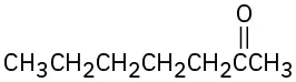 The structure of 2-heptanone.