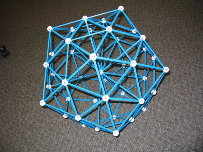 A 3D model of an icosahedron.