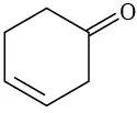 The structure of cyclohex-3-en-1-one