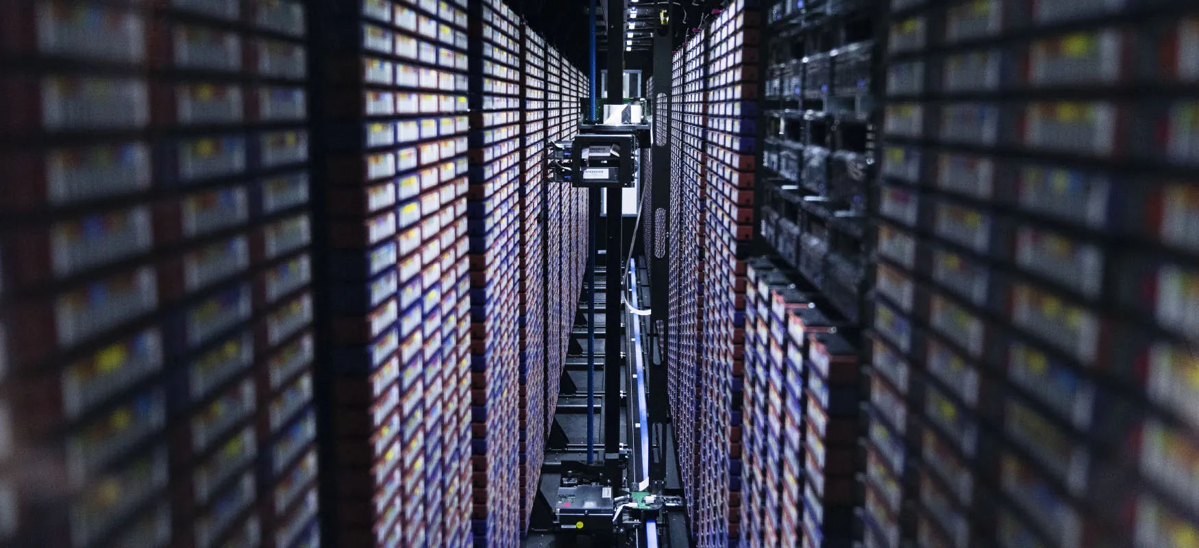 Image of a particle accelerator, known as the Continuous Electron Beam Accelerator Facility (CEBAF).
