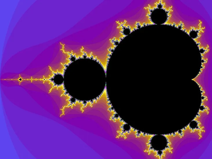 Un fractal muy complicado y de aspecto orgánico.