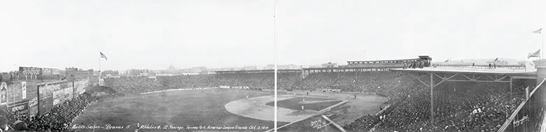 A photograph shows Boston’s Fenway Park.