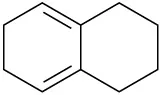 A cyclohexadiene ring with double bonds between C 1-C 2 and C 3-C 4 fused to a cyclohexane ring.