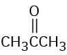 A condensed structure of acetone.