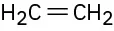 A methylene group is double bonded to another methylene group.
