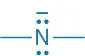 Structure showing nitrogen with two open bonds, two nonbonding pairs, and a negative charge.