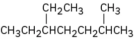 The given compound is a seven membered ring with a C H 2 C H 3 on the third position and C H 3 on the sixth position.