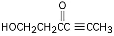 Structure comprising a six-carbon chain in which C 2 is bonded to C 3 by a triple bond and a hydroxyl group is on C 6