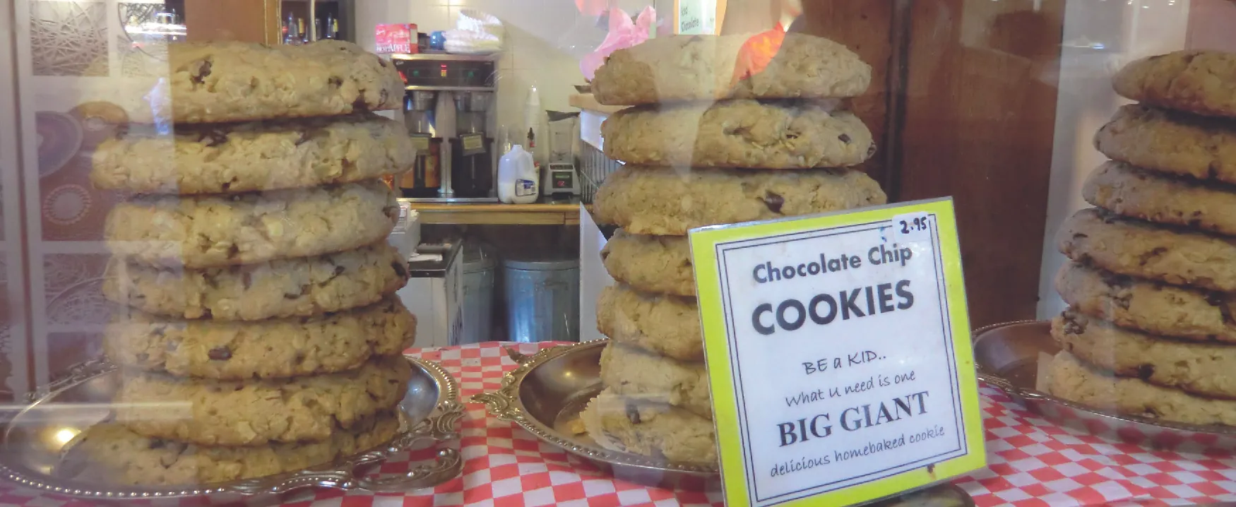 Picture of clear jars filled with cookies.