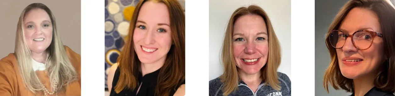 Headshots of four people.