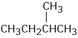 The condensed structural formula has a 4-carbon chain. C 2 is bonded to a methyl group.