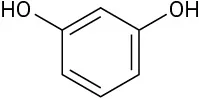 In a benzene ring, both C1 and C3 are bonded to a hydroxyl group.