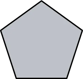 A polygon with five sides.