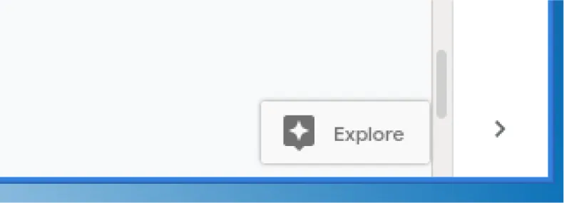 An Explore button is shown in the bottom of a computer screen.