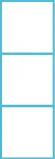 A rectangle is shown comprised of 3 squares forming a vertical line.