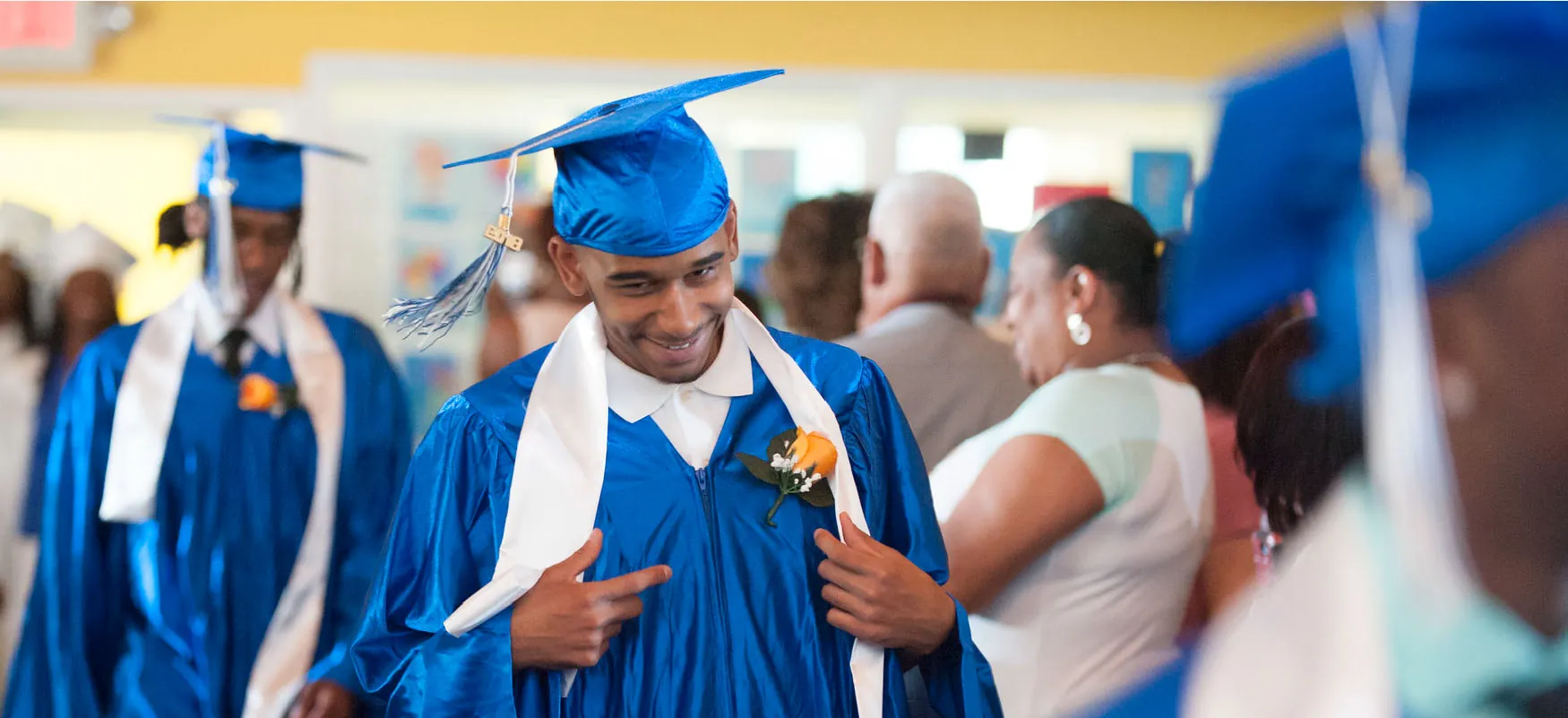 Photo of graduating teenager.