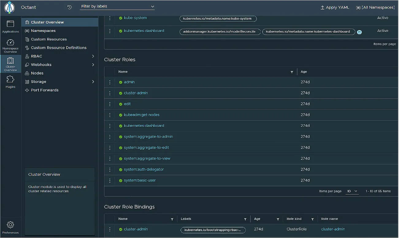 A screenshot shows the Octant website.