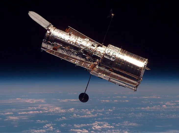 Una fotografía del telescopio Hubble.