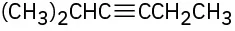 A C5 chain with a triple bond on the C2 position.