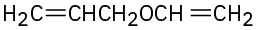 An allyl group attached to a vinyl group through an oxygen atom, forming an ether linkage.