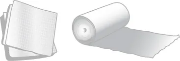 An image of a gauze dressing.