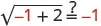 Adding two to imaginary problems and still questioning if the result is negative. A complex math conundrum!