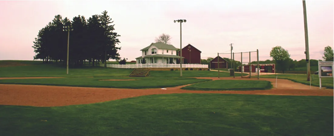 Photo of a baseball field in the country.