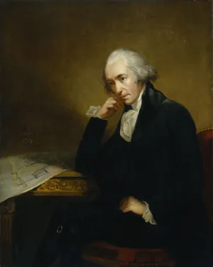 A painting of James Watt is shown.