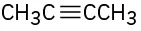 A condensed structure of 2-butyne.