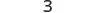 A close-up shot of the number '3' rendered in a simple, gray font against a clean white background. The number appears clearly centered, with a slight blur, indicating it might be a digital display or a simple graphic.