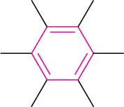 The general structure of arene.