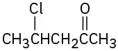 The structure of 4-chloro-2-pentanone. A five-carbon chain with a chlorine atom attached to the fourth carbon and a carbonyl group is on the second position.