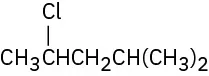 A condensed formula for 2-chloro-4-methylpentane.